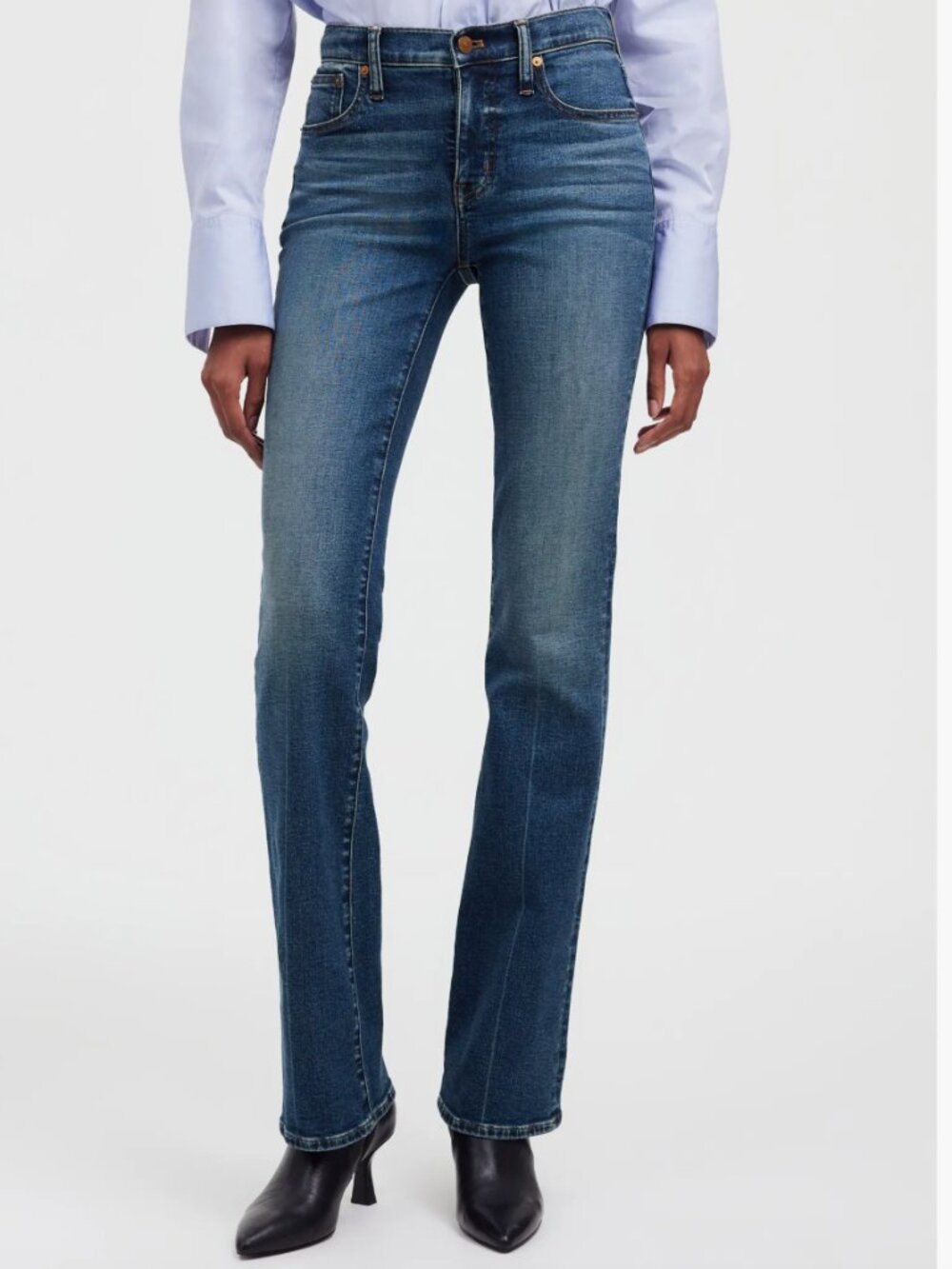 Madewell Kick out full length High-Rise Jeans Dark Blue 28